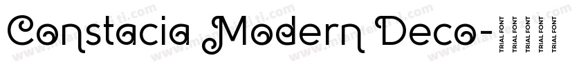 Constacia Modern Deco字体转换